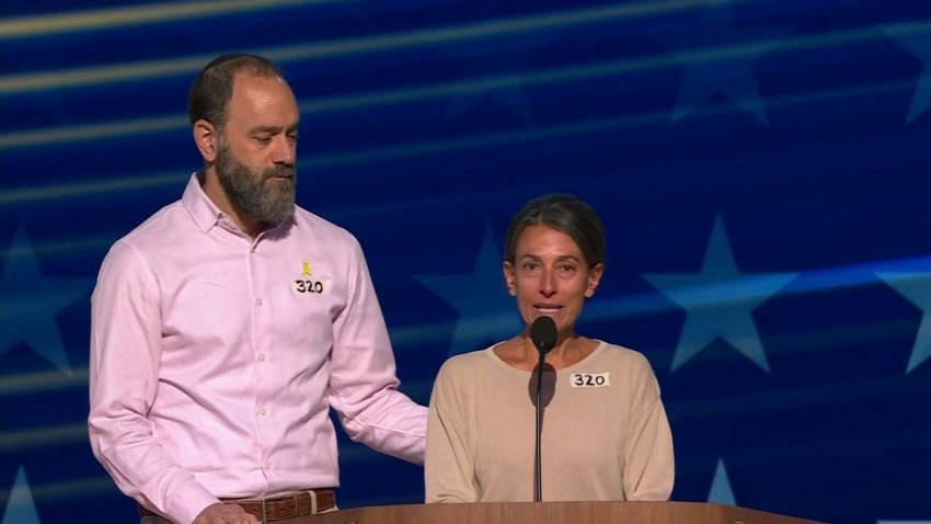 Parents of hostage held by Hamas send message to their son during DNC