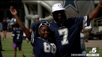 Dallas Cowboys fans fill Ford Center in Frisco to watch team practice