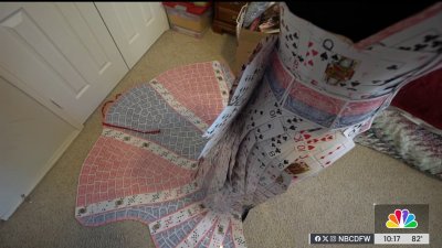 Dress made of playing cards disqualified from State Fair art contest