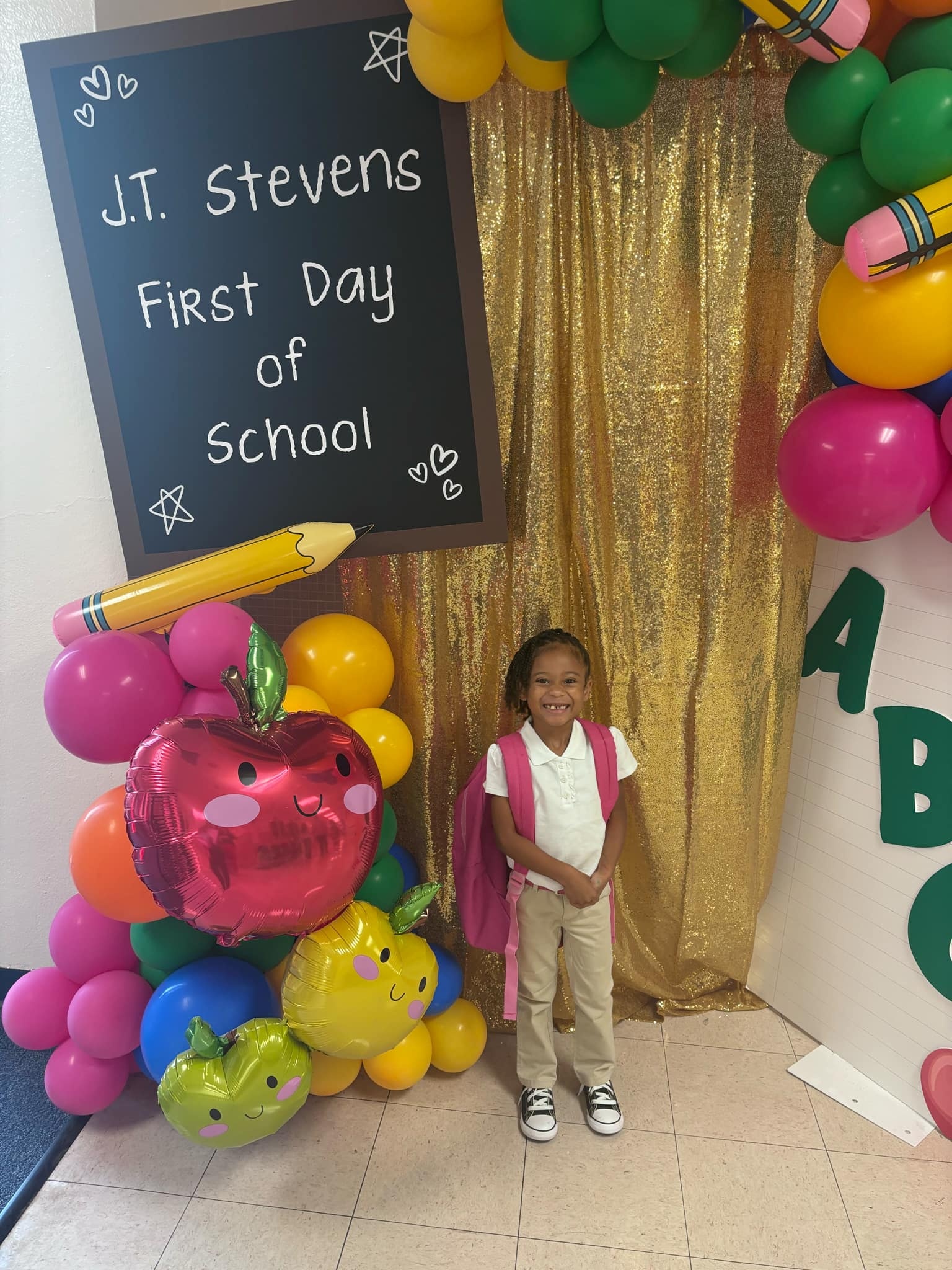 My niece Lady Z so excited about her 1st day.
Bennie and Angela Jones