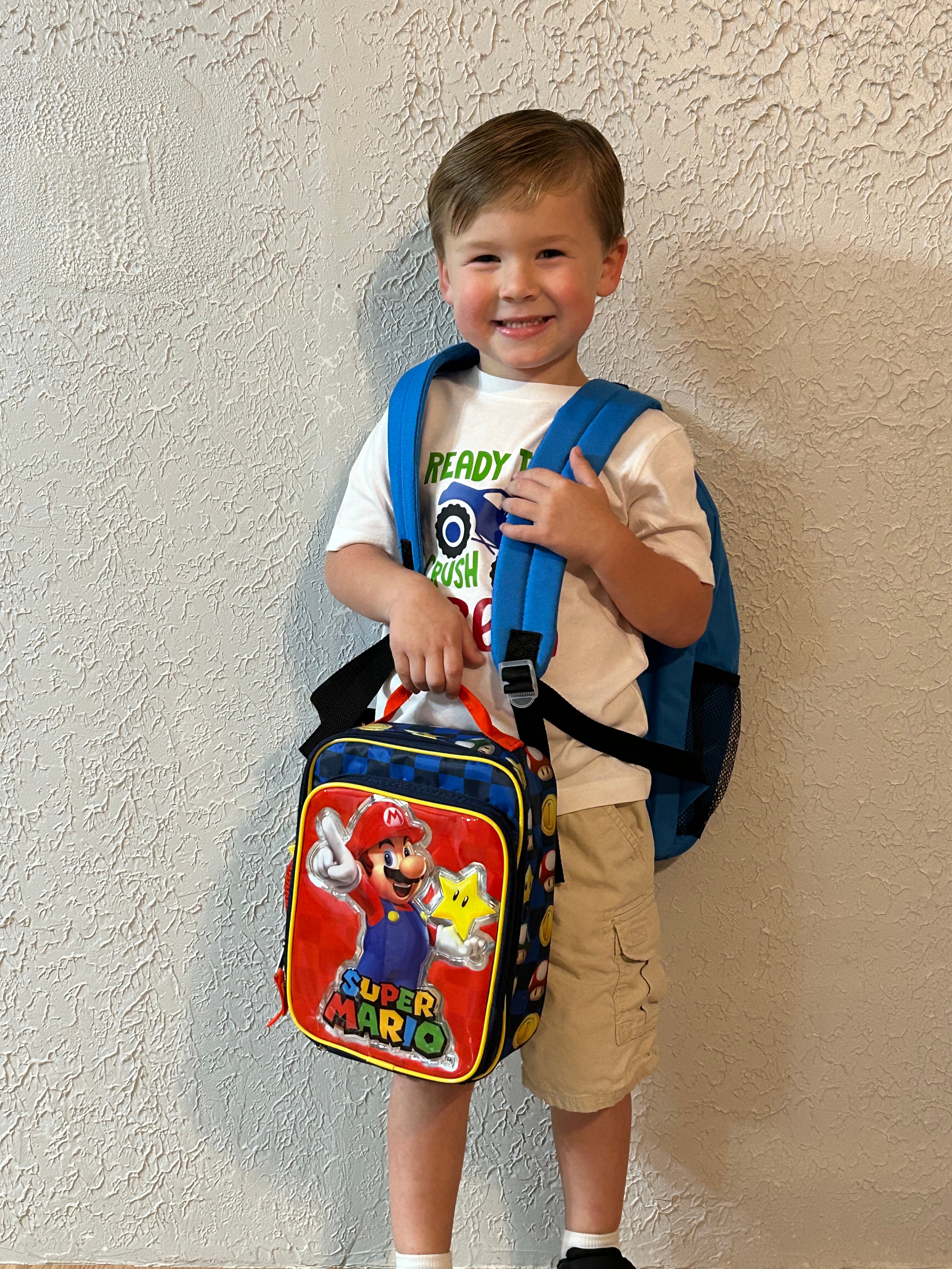 This is Lucas from Decatur and today 8-14 was his first day of Pre-K.