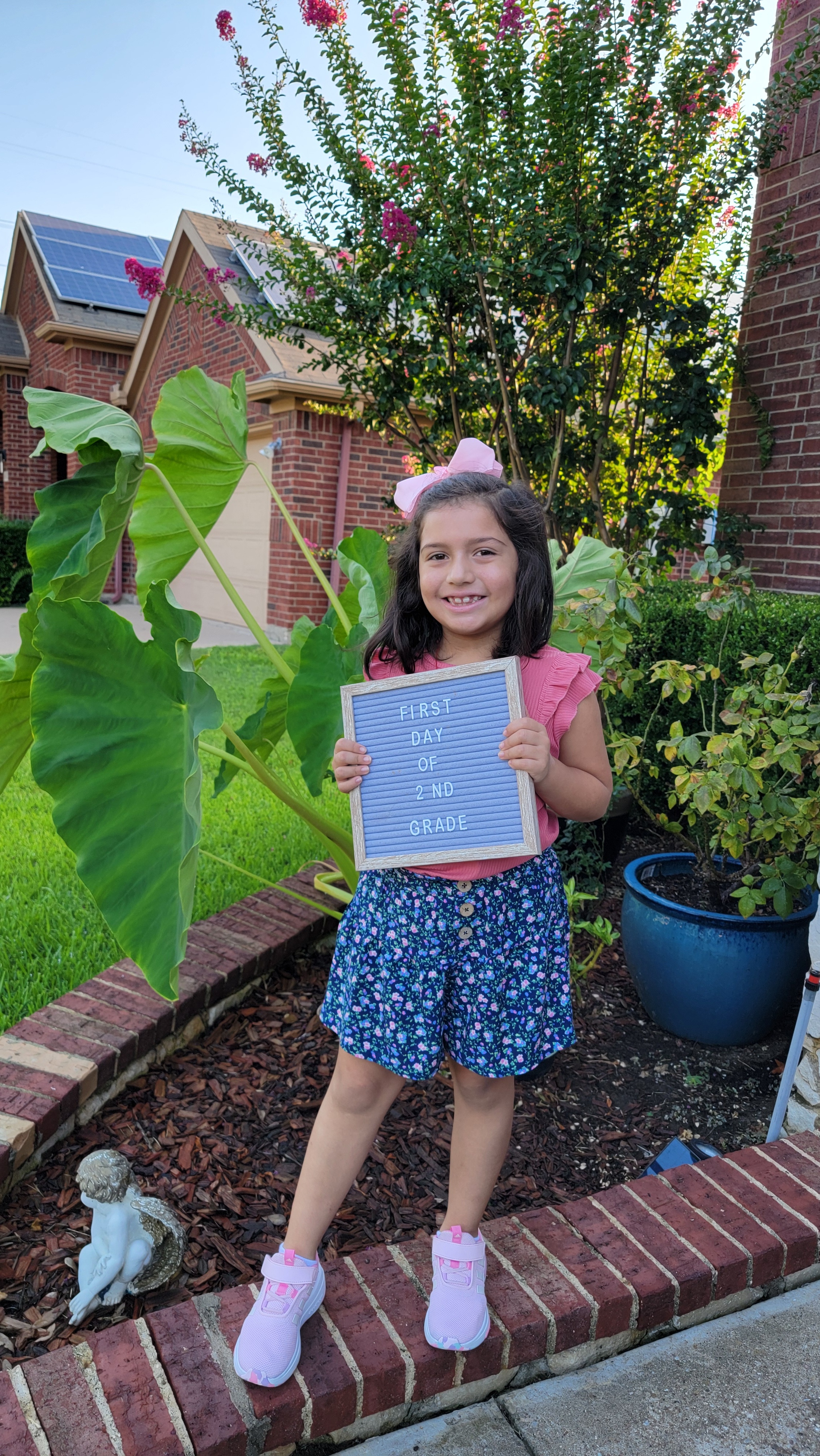 Adriana is super excited for Second Grade this year!!