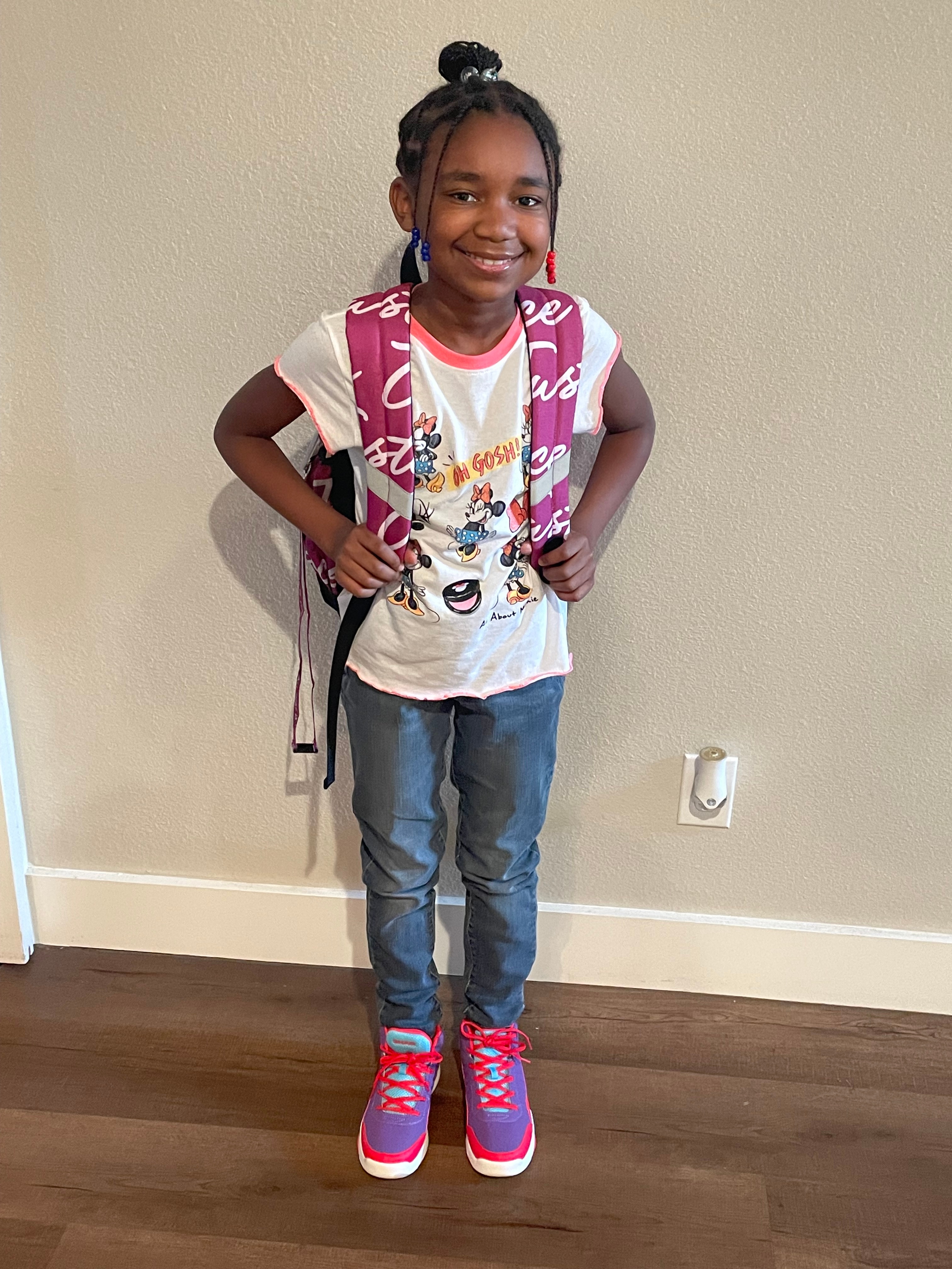 Cali – Purple shoes – 4th Grade (9yr old)