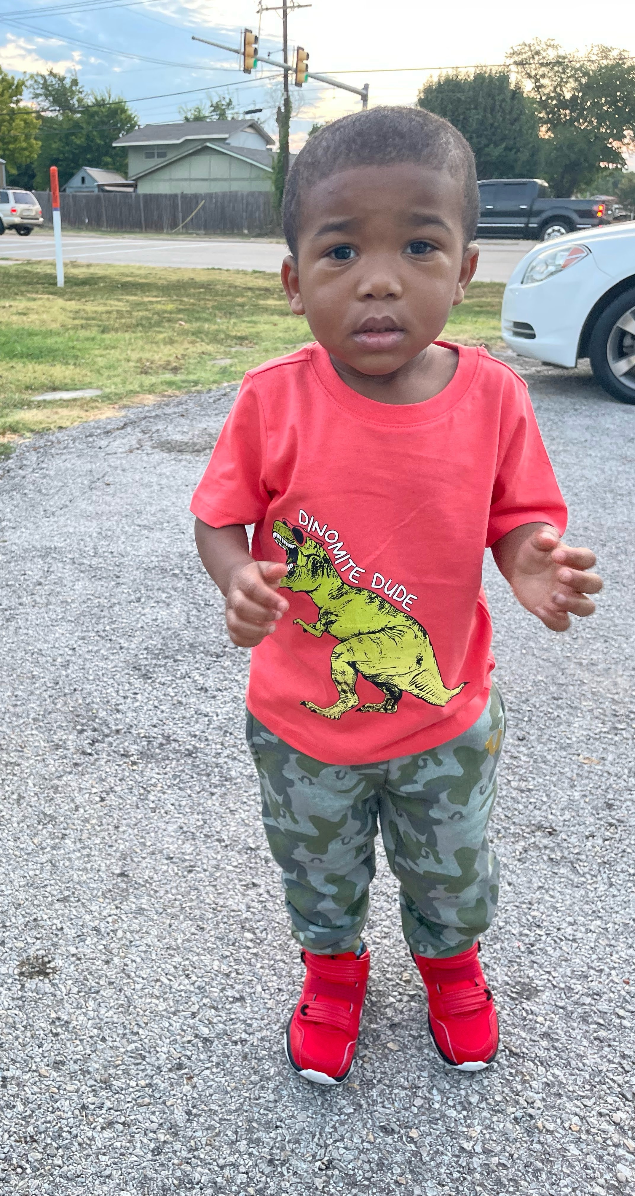 Sevyn – Red Shirt – Daycare 1st time ever (2yr old)