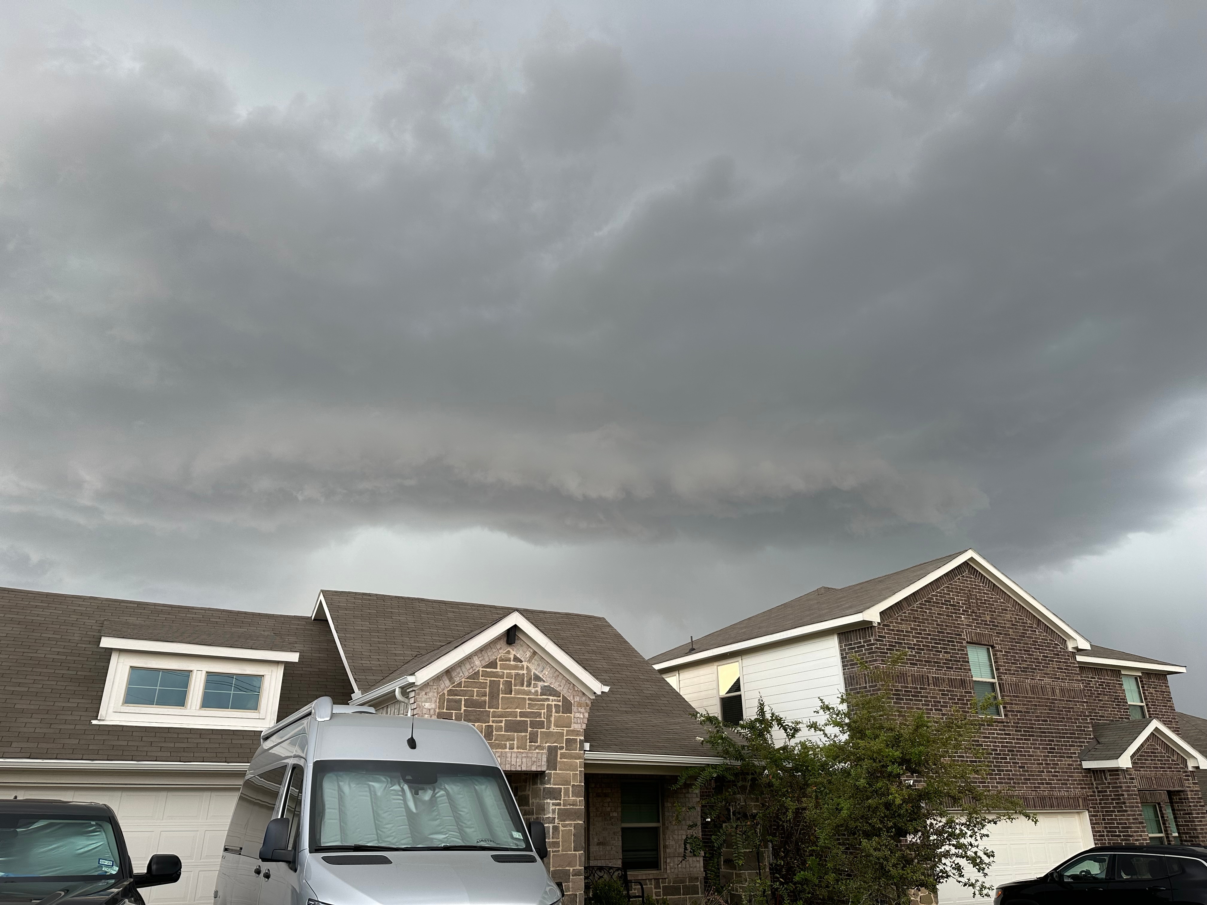 Strange looking storm clouds over Fort Worth