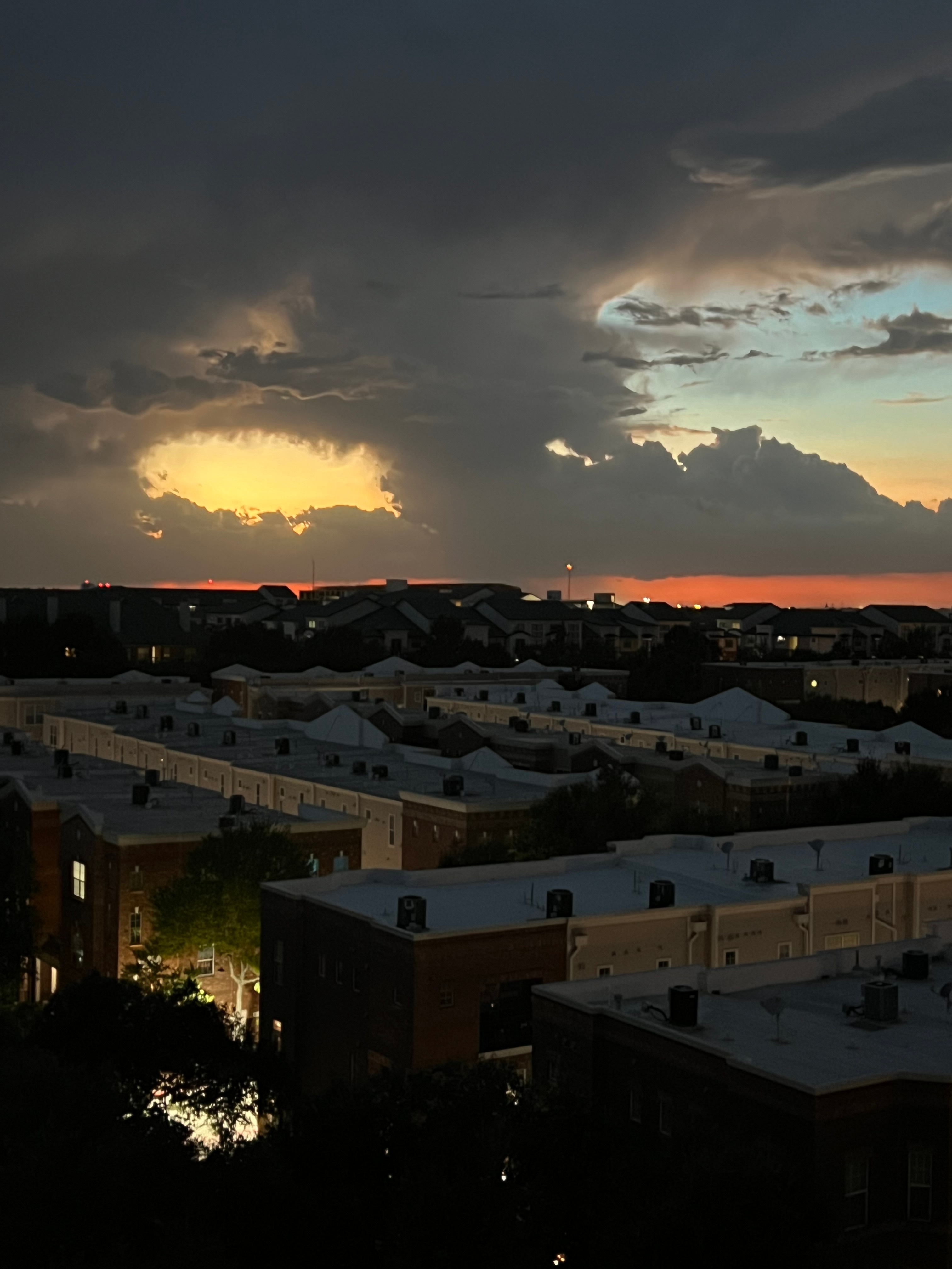 Cloud formation northwest of Addison