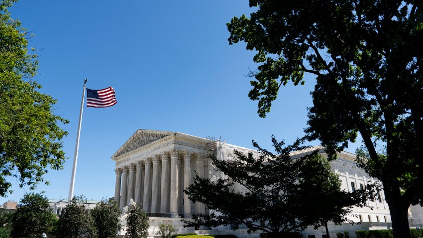 The US Supreme Court in Washington, DC, US, on Monday, July 1, 2024. The US Supreme Court ruled that Donald Trump has some immunity from criminal charges for trying to reverse the 2020 election results, all but ensuring that a trial won’t happen before the November election.