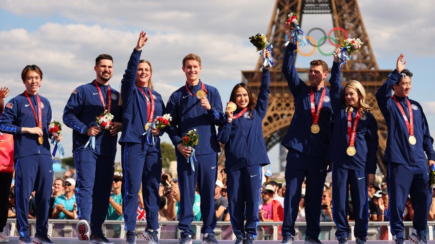 Members of the U.S. Olympic figure skating team