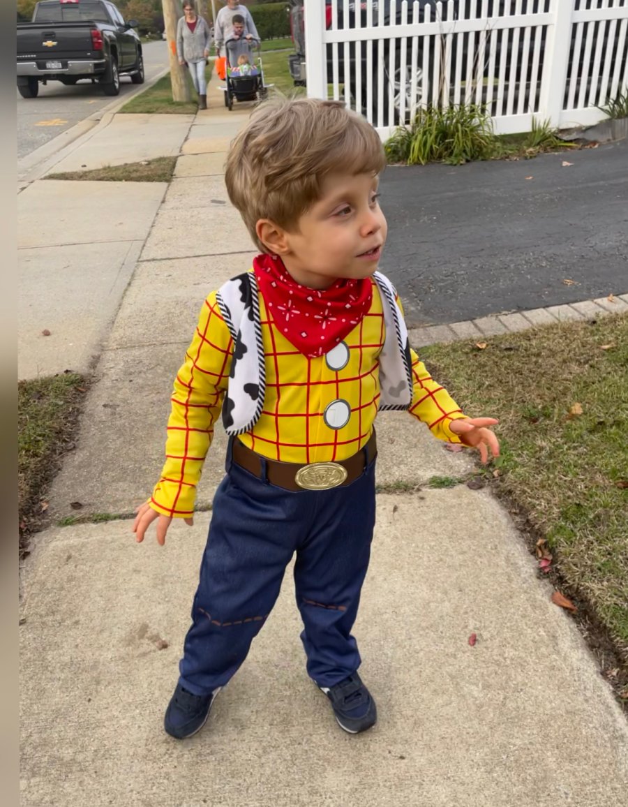 JoJo Caccamo in a Toy Story costume.