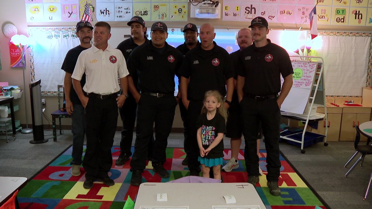 Lancaster firefighters escort daughter of deceased firefighter to first day of school – NBC 5 Dallas-Fort Worth