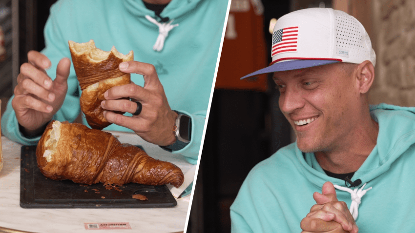 We put Trey Hardee's ‘croissant count' to the test with this giant croissant