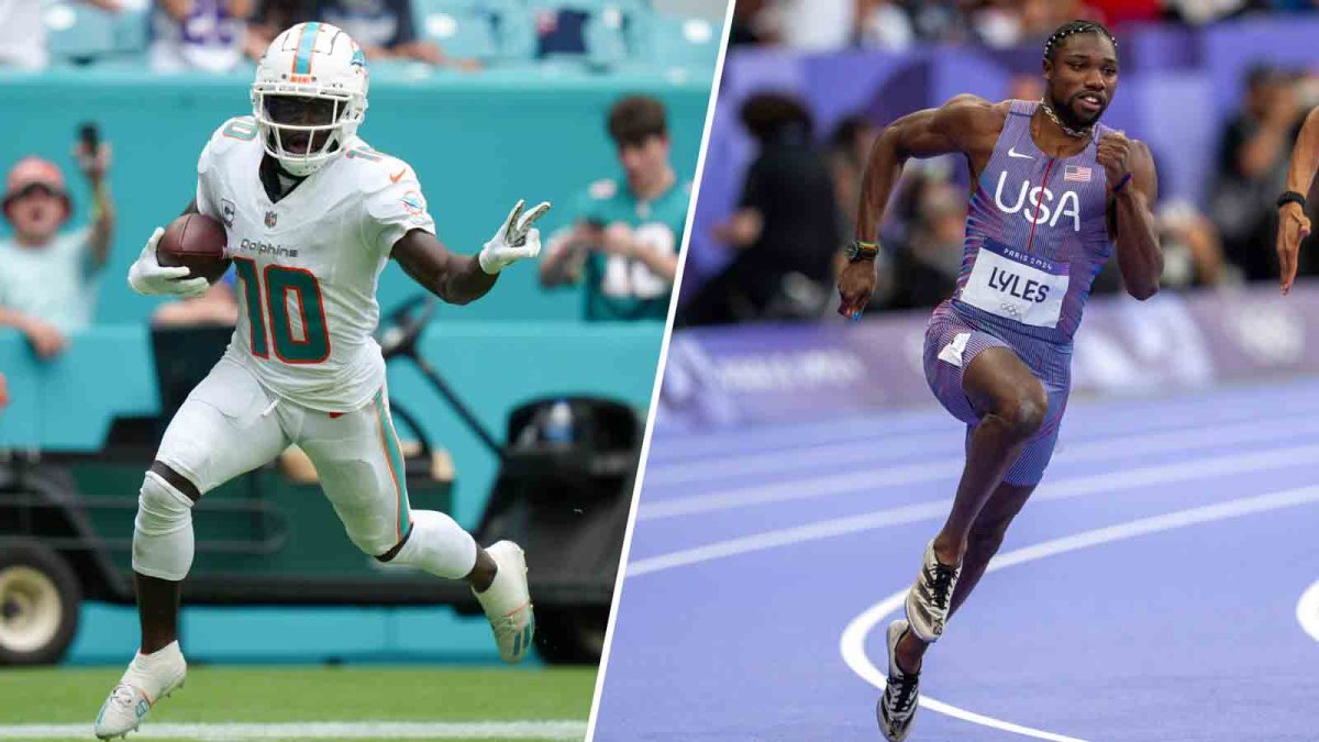 Miami Dolphins star Tyreek Hill says he will beat Noah Lyles in a race