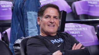 Owner Mark Cuban of the Dallas Mavericks attends the game against the Sacramento Kings on March 26, 2024 at Golden 1 Center in Sacramento, California.