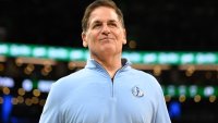 Mark Cuban walks onto the court before the Dallas Mavericks play against the Boston Celtics at the TD Garden on March 01, 2024 in Boston, Massachusetts.