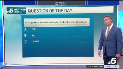 Weather Quiz: Field goal weather