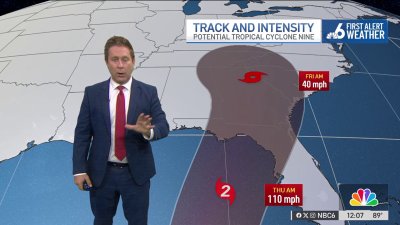 Potential Tropical Cyclone 9 forms, expected to become a hurricane in the Gulf