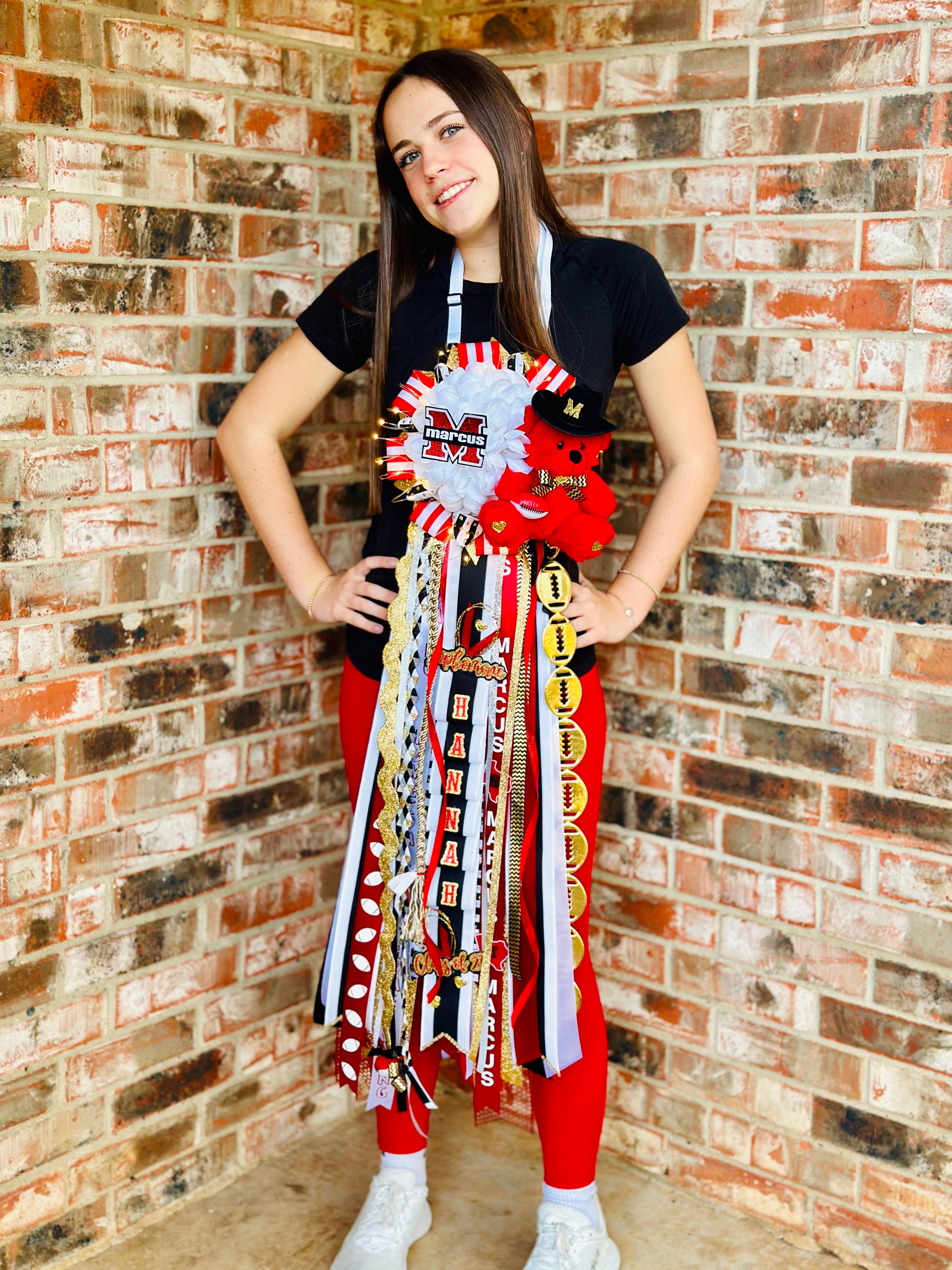 Hannah’s first mum as a sophomore at Marcus High School in Flower Mound.