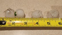 [tint-NBC_DFW] Hail at Spring Creek and the tollway