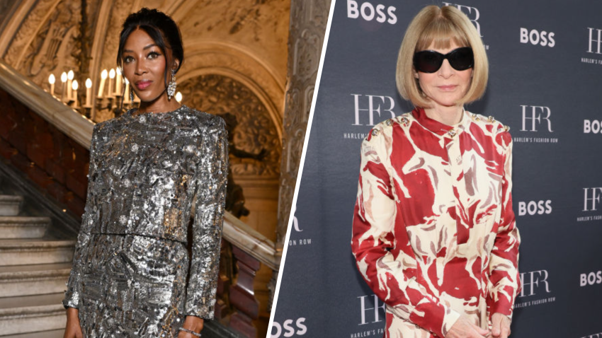 Naomi Campbell and Anna Wintour