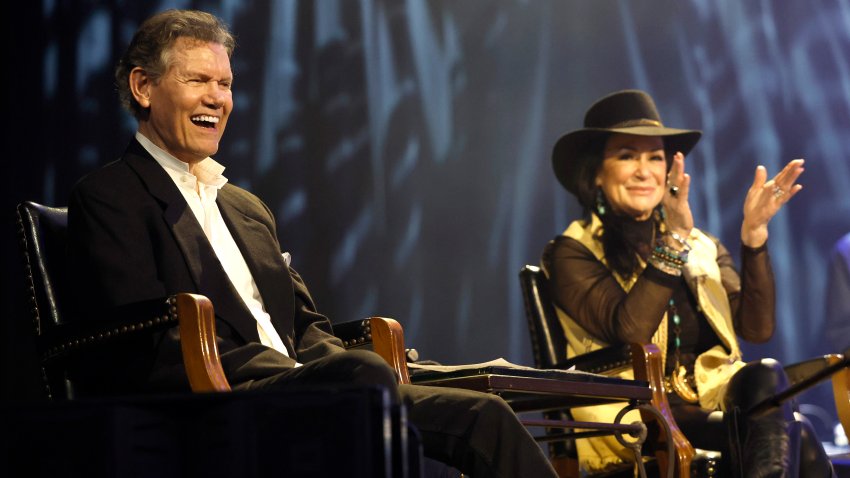 NASHVILLE, TENNESSEE – JUNE 05: Randy Travis and Mary Davis attend the More Life Tour at Ryman Auditorium on June 05, 2024 in Nashville, Tennessee.