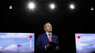 Attorney General Ken Paxton speaks at the 2024 Texas GOP Convention in San Antonio on May 23. Credit: Eddie Gaspar/The Texas Tribune