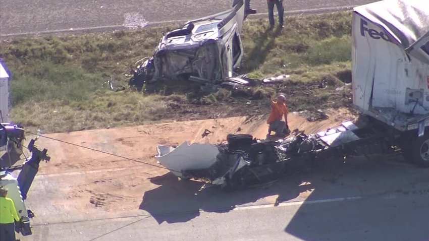 A fatal multi-vehicle crash is cleared on northbound Interstate 35 in Cooke County, Texas, between Denton and the Okalahoma state line.