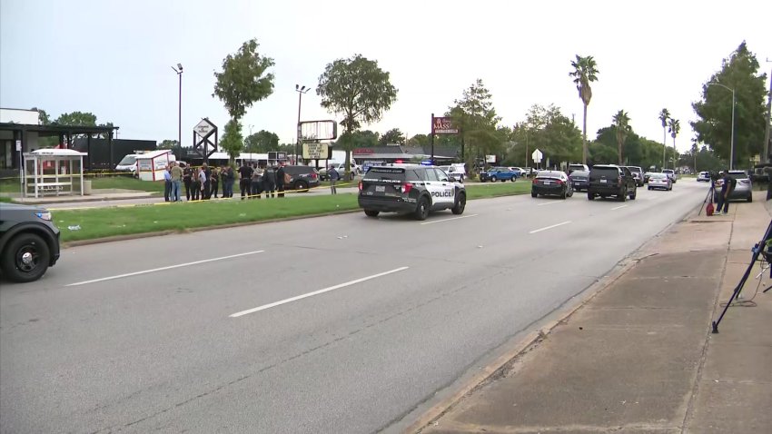 Houston police investigate the fatal shooting of a Harris County constable’s deputy, Tuesday, Sept. 3, 2024.