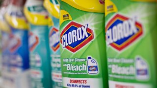 Colorox brand toilet bowl cleaner sits on display at a supermarket in Princeton, Ill.