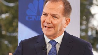 Paul Tudor Jones speaking at the World Economic Forum in Davos, Switzerland, January 21, 2020.