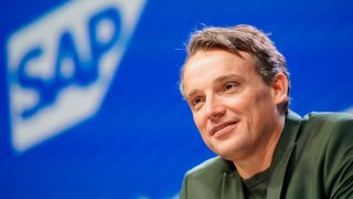 Christian Klein, CEO of the software group SAP, during the annual press conference. Europe’s largest software manufacturer SAP is today announcing its figures for the past financial year. 