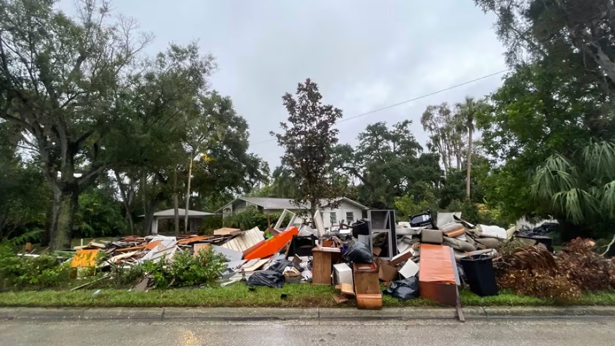 Helene’s debris piles remain a threat during Hurricane Milton NBC 5