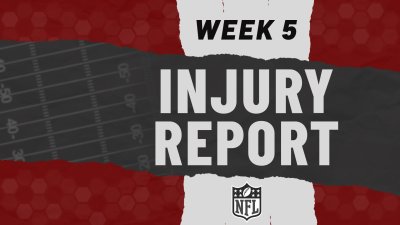 Week 5 injury report, status updates