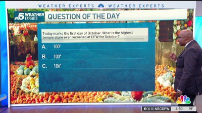 Weather Quiz: Highest temperature in October