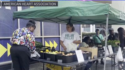 American Heart Association collaboration brings farmers market to DART station