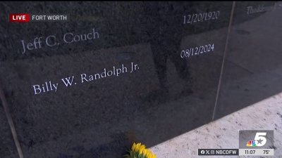 FWPD officer Sgt. Billy Randolph added to city's memorial wall