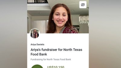 Student raises $10K for North Texas Food Bank