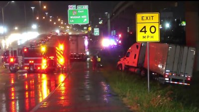 Overnight storms cause slick roads, heavy rain in North Texas