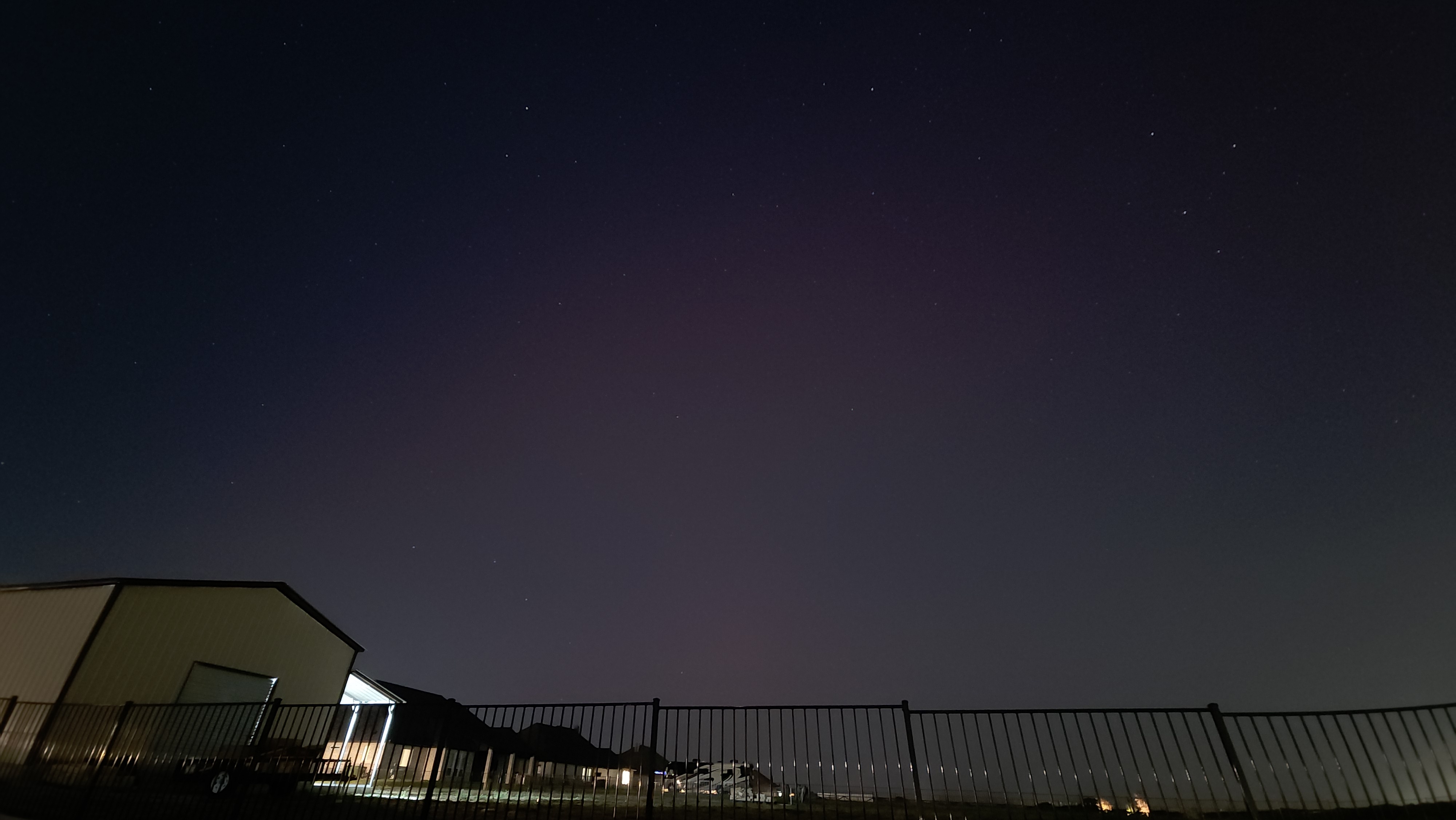 Was unable to see the Northern Lights with the naked eye, but my phone was able to pick these up. Justin, TX, up near Texas Motor Speedway. Have a good weekend,  Katie Dickerson