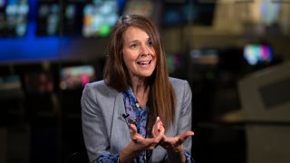 Director of the U.S. Cybersecurity and Infrastructure Security Agency (CISA) Jen Easterly speaks to The Associated Press in Washington, Wednesday, Oct. 2, 2024.