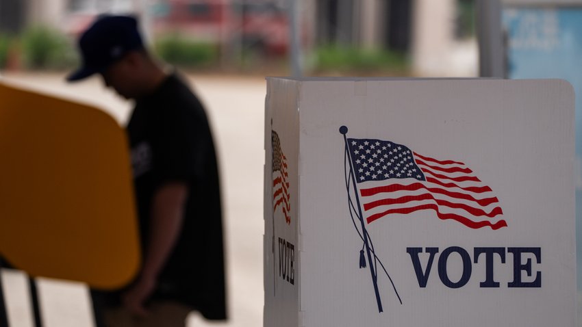 A voter on Oct. 27, 2024, in Los Angeles.