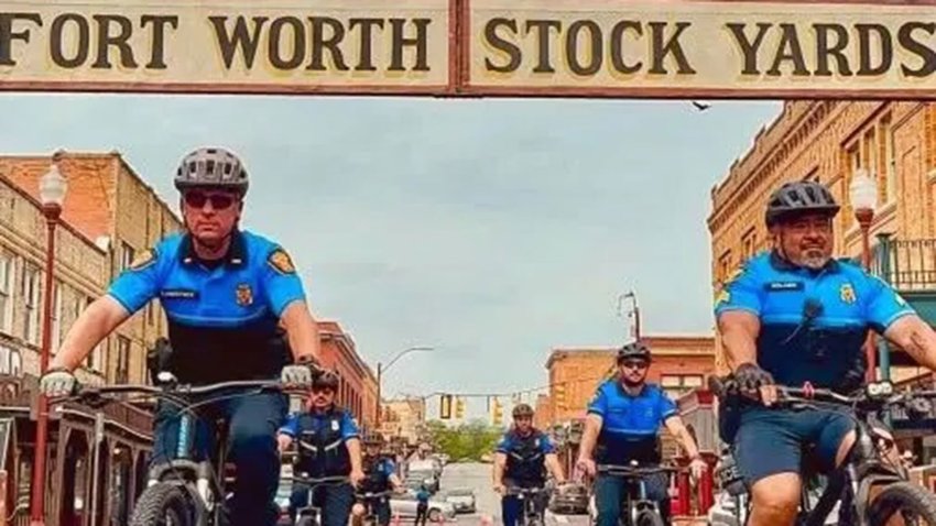 ort Worth Stockyards bike patrol unit. (Photo courtesy Fort Worth city council member Carlos Flores)