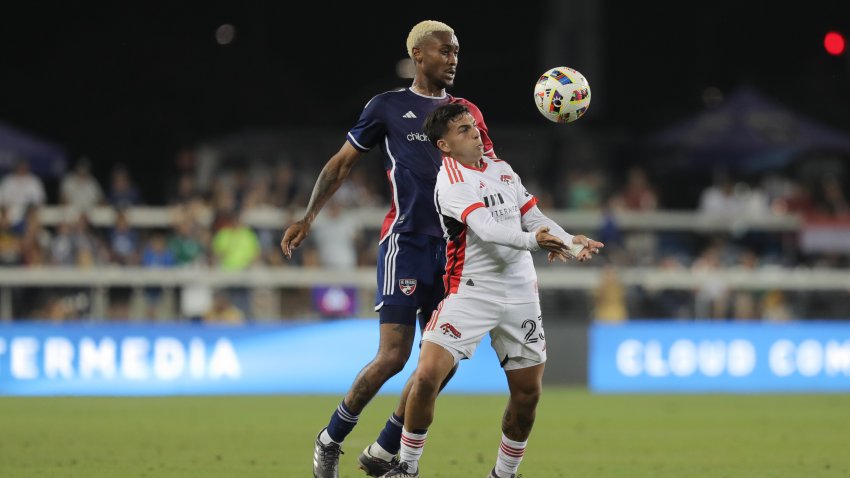 SAN JOSE, CA – OCTOBER 2: Hernan Lopez #23 of the San Jose Earthquakes plays the ball under pressure from Nkosi Tafari #17 of FC Dallas during a game between FC Dallas and San Jose Earthquakes at PayPal Park on October 2, 2024 in San Jose, California. (Photo by Maciek Gudrymowicz/ISI Photos/Getty Images)