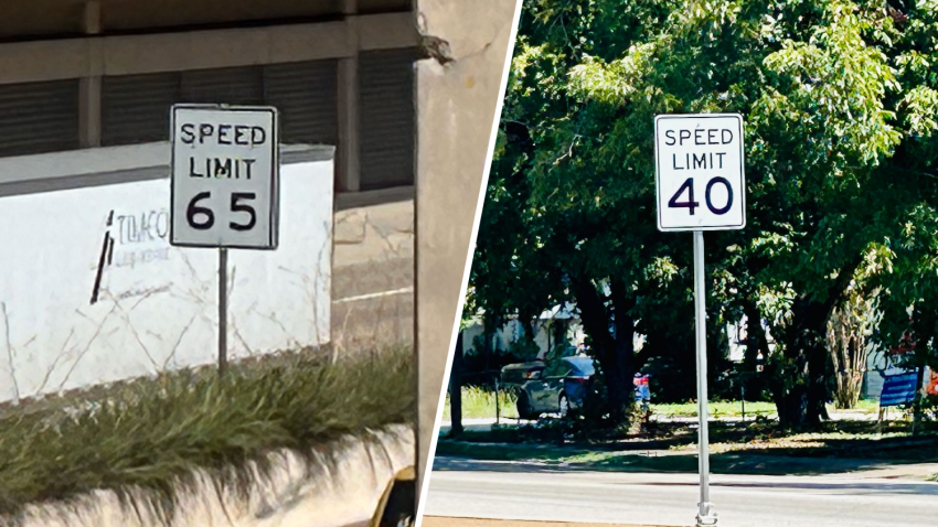 New speed limit signs were installed on Central Expressway and Loop 12 in Dallas on Thursday, Oct. 3, 2024, lowering the speed limit to 65 mph and 40 mph, respectively. The change comes after NBC 5 Investigates reported on the dangerous speeds driven on the expressway and the high number of crashes on the loop.