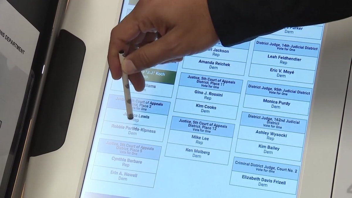 Early voters in Texas report voting record errors NBC 5 DallasFort Worth