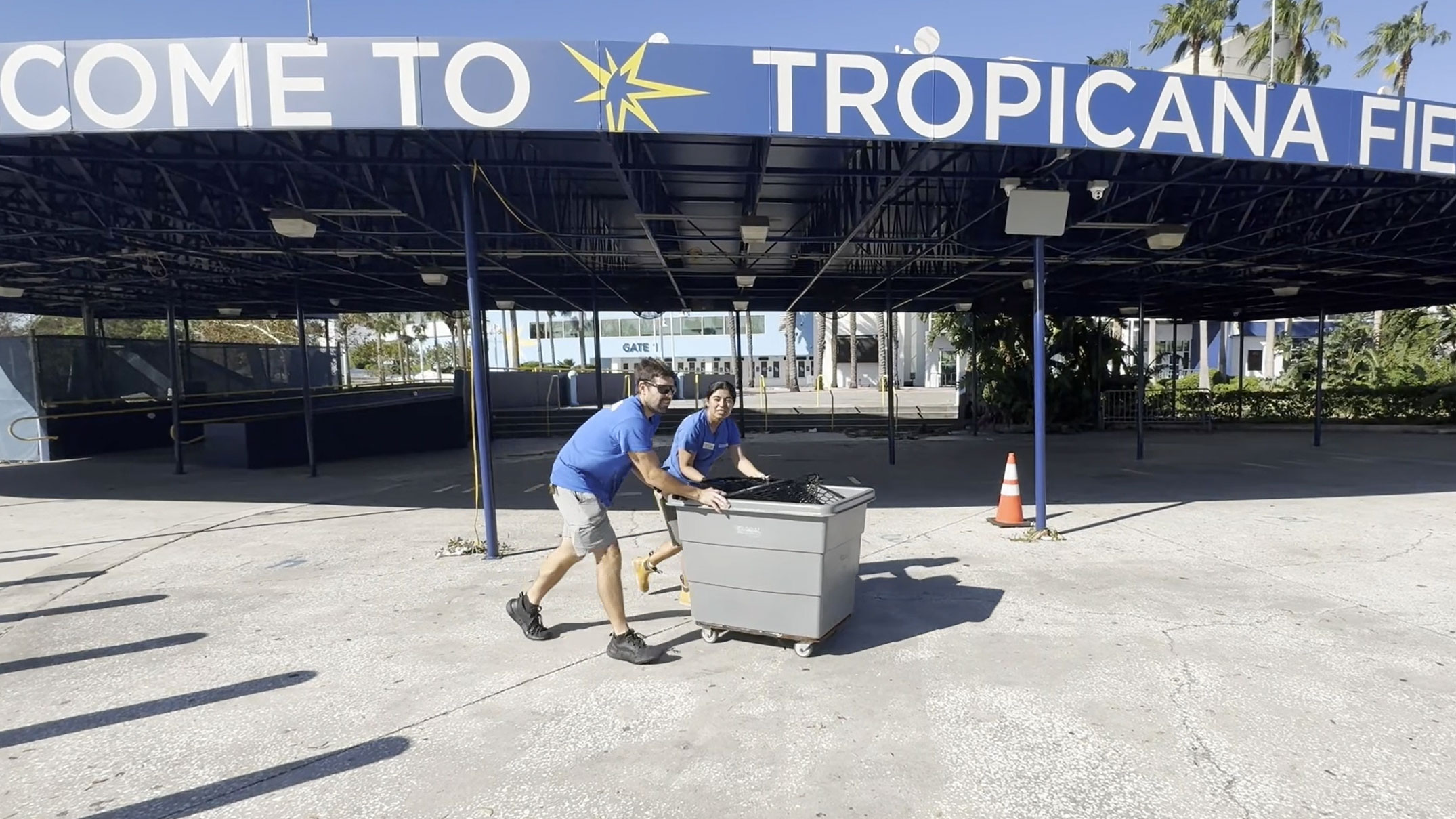 Stingrays home after spending Hurricane Milton at Tropicana Field NBC