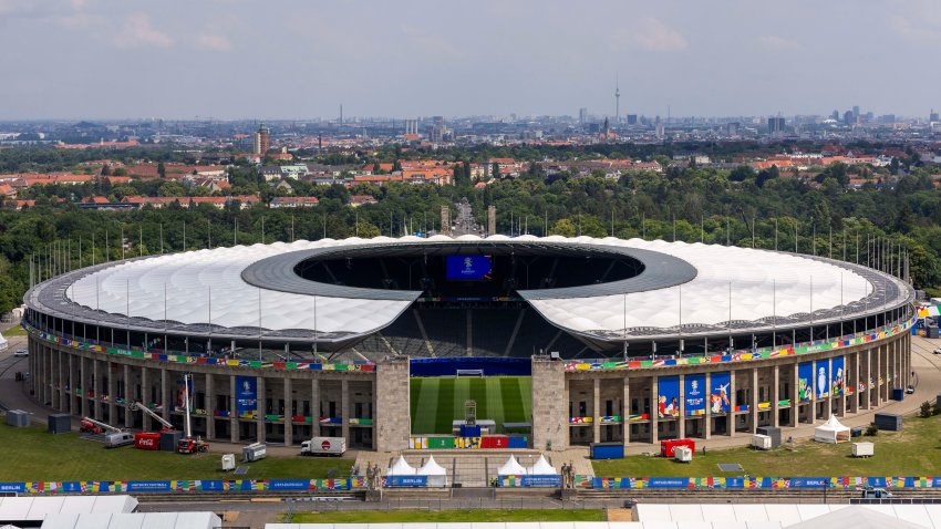 A general view of the stadium Olympiastadion