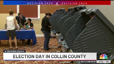 Typical turnout on Election Day in Collin County