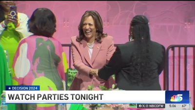 Local Alpha Kappa Alpha chapter hosts Harris watch party in Oak Cliff