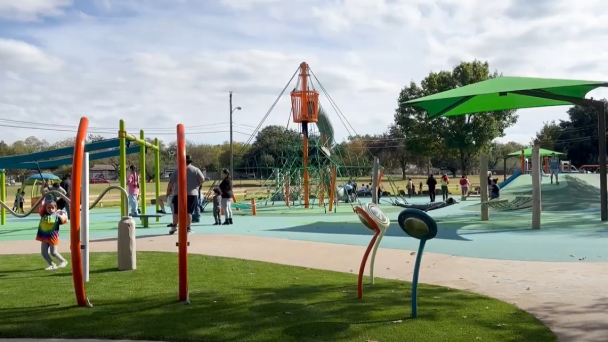 Arlington families celebrate new ability-inclusive playground