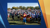 large crowd shot at the Fort Worth YMCA Turkey Trot